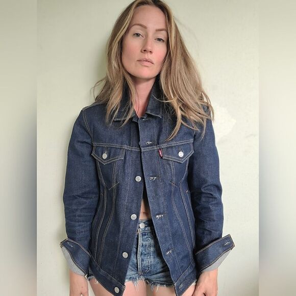 Levi's Dark Blue Denim Jacket - Picture 8 of 9
